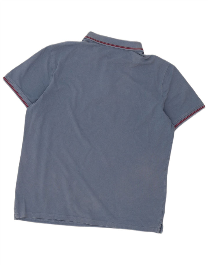 Carrera Herren Poloshirt 2XL blau gestreift aus Baumwolle