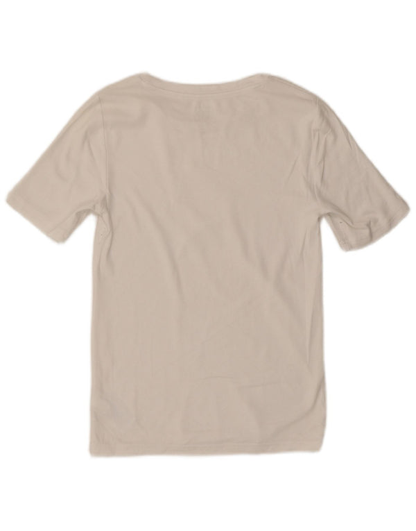 GAP Damen-T-Shirt mit moderner Passform, UK 12, mittelweiße Baumwolle