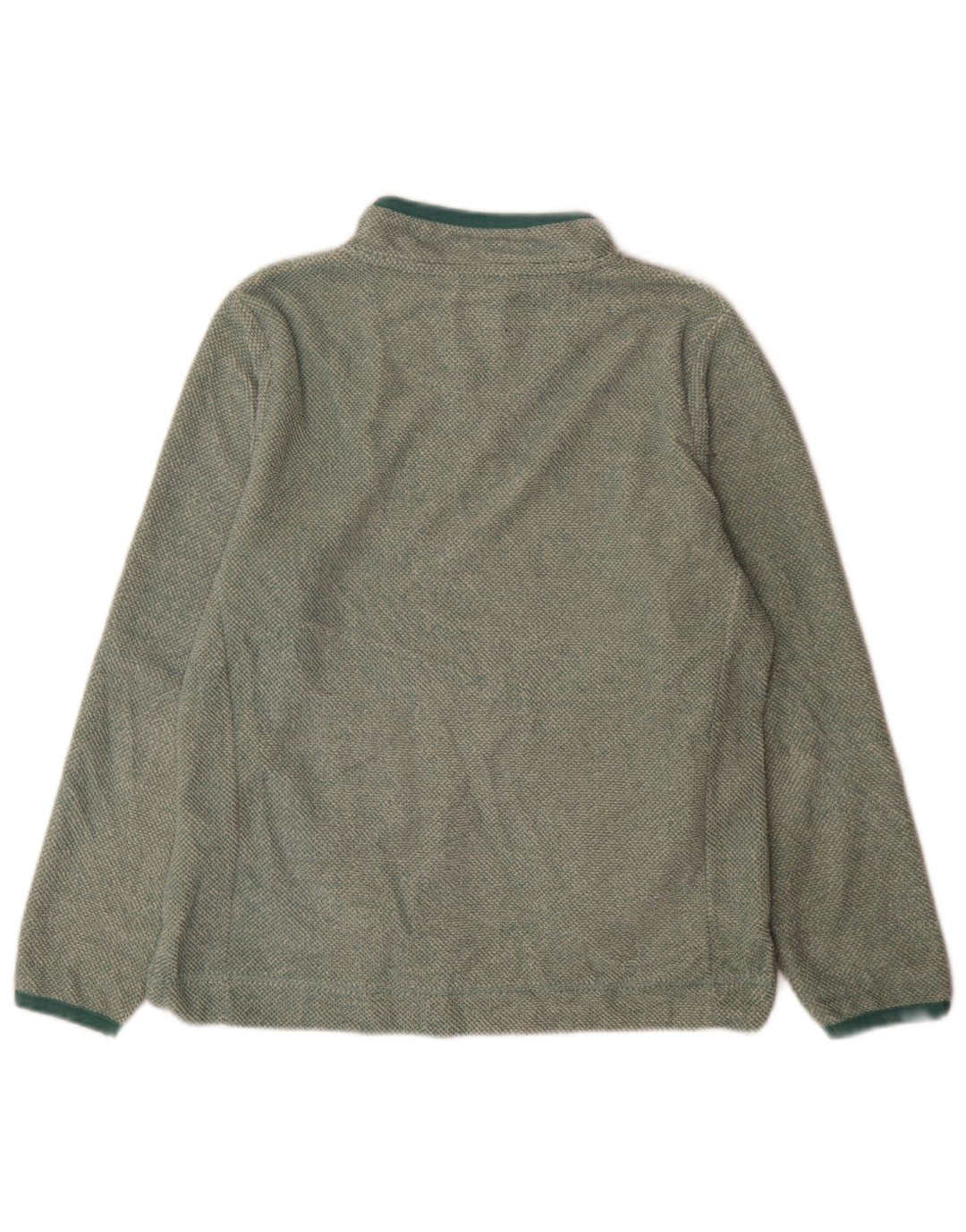 Weird Fish Damen-Sweatshirt mit Reißverschluss am Hals, Gr. 14, Größe L, Grün, Polyester