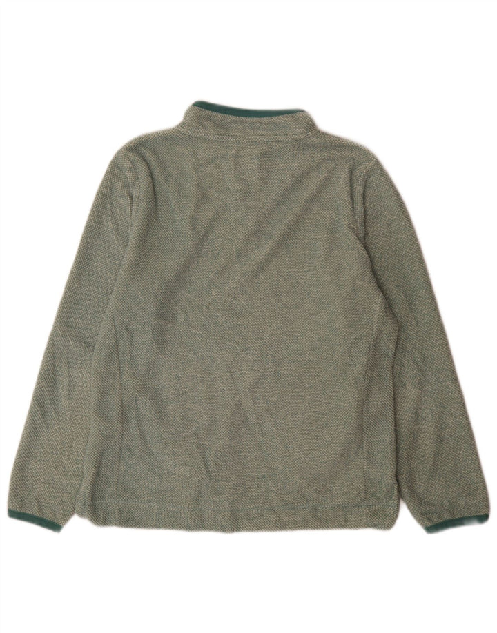 Weird Fish Damen-Sweatshirt mit Reißverschluss am Hals, Gr. 14, Größe L, Grün, Polyester