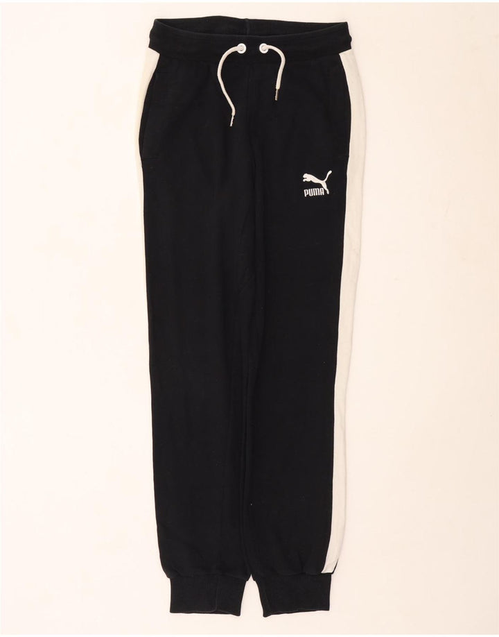 Puma Herren-Trainingshose, Jogginghose, Mittelblau, Farbblock
