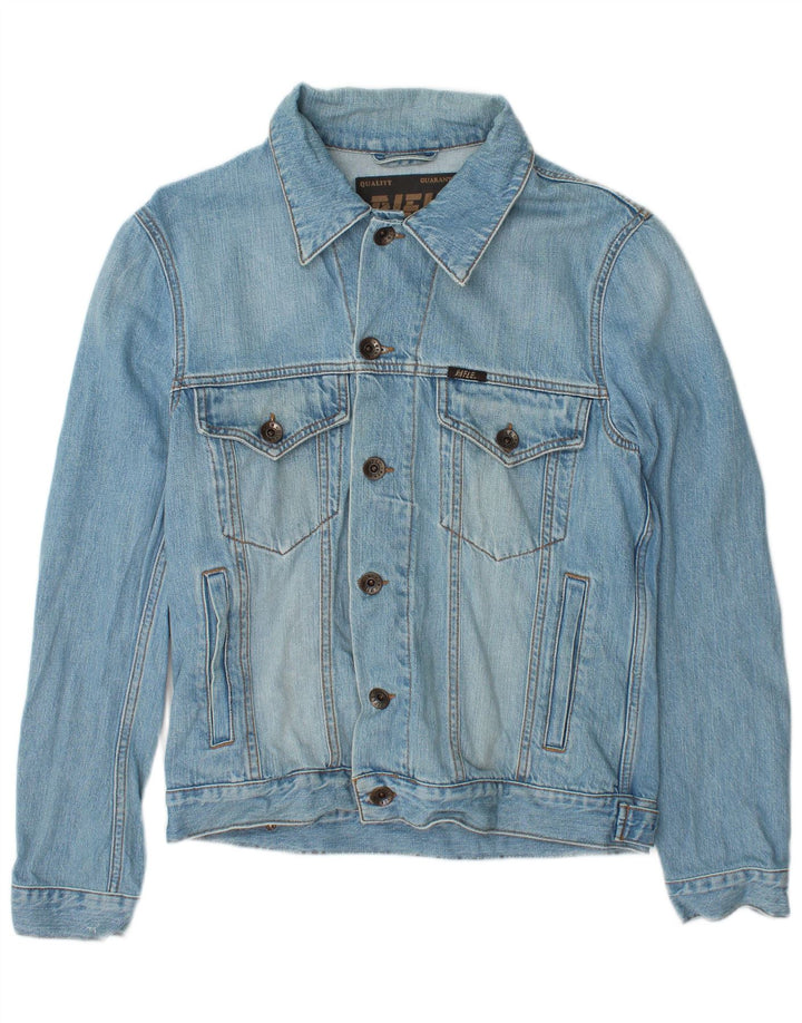 Rifle Herren Jeansjacke UK 40 Große blaue Baumwolle