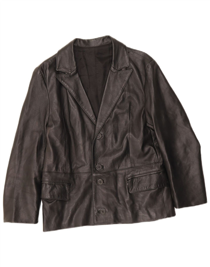 Vintage Herren 4-Knopf-Blazerjacke UK 34 XS Schwarz