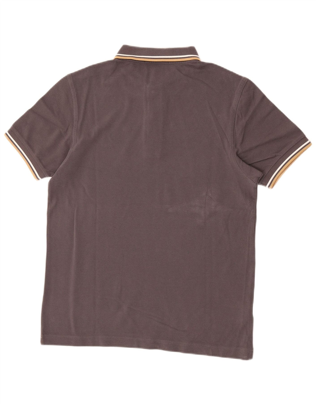 Fred Perry Herren-Poloshirt aus mittelgrauer Baumwolle