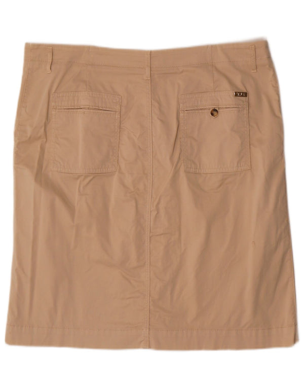 Gerader Rock für Damen von Trussardi IT 52 2XL W38 Beige Baumwolle