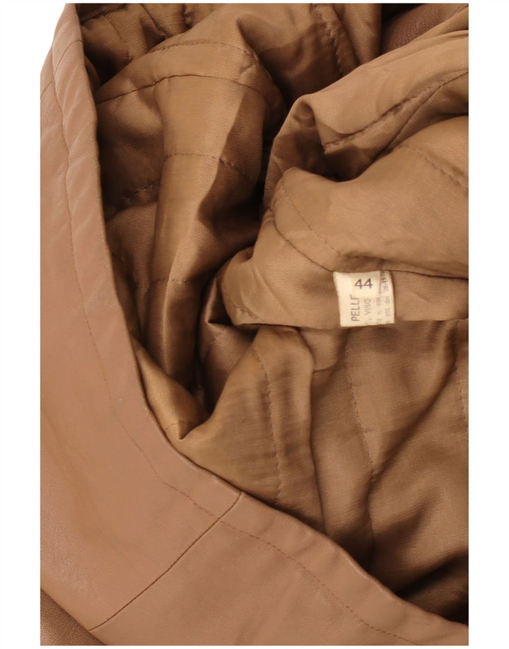 Vintage Damen Lederjacke IT 44 Mittelbraunes Leder