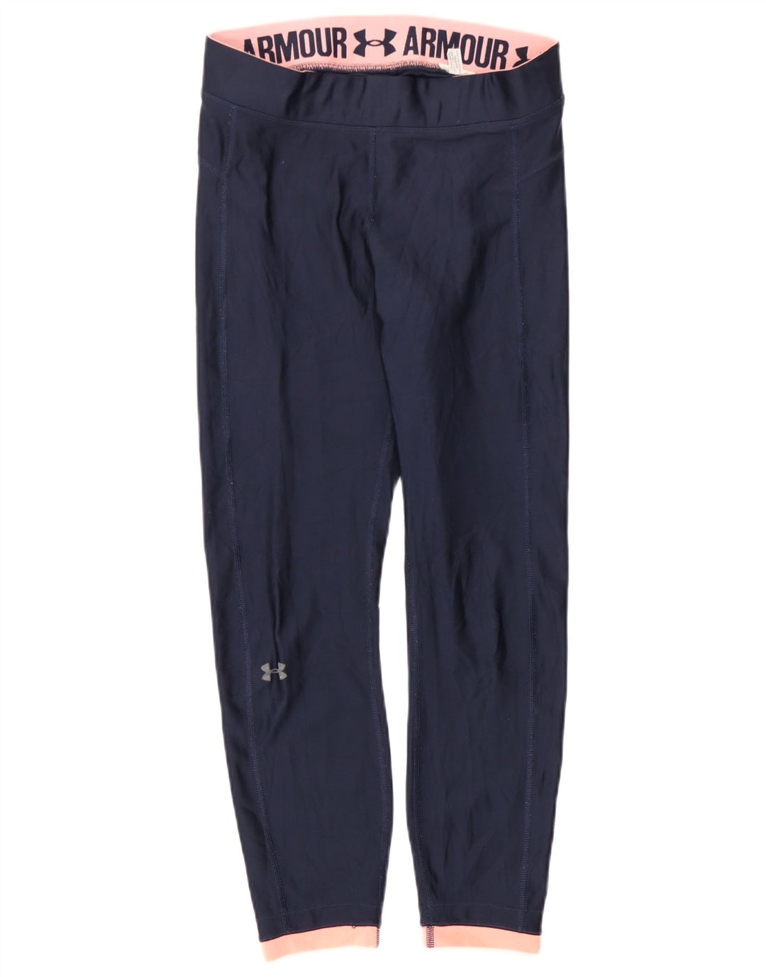 Under Armour Damen Crop Graphic Leggings UK 12 Medium Marineblau