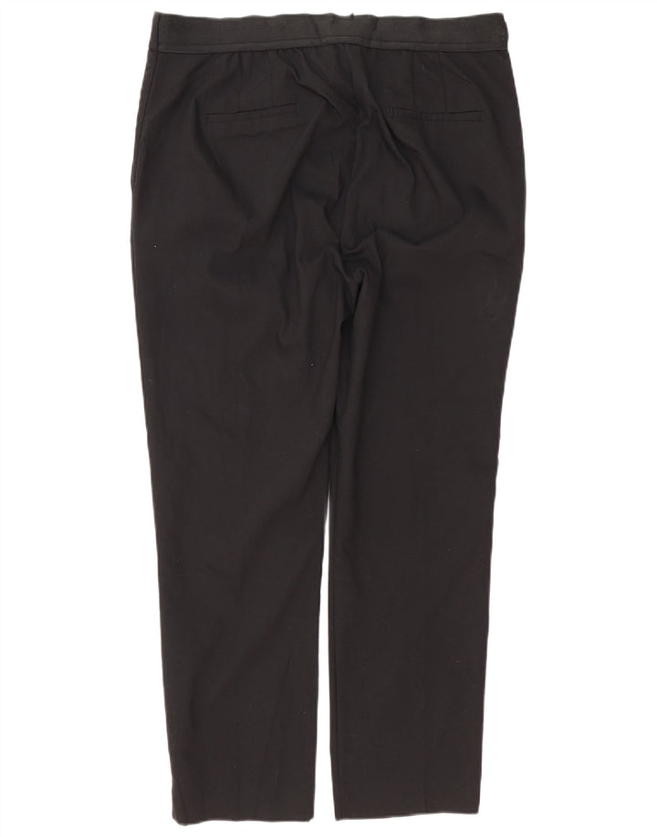 Zara Damen Gerade Freizeithose W34 L28 Schwarz