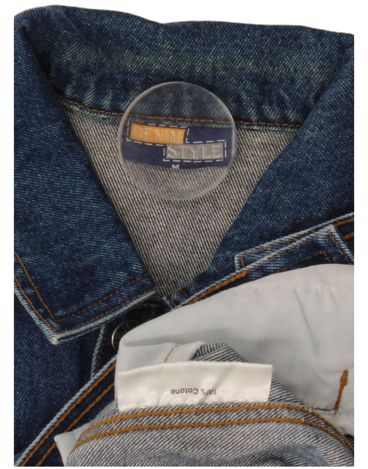 Denim Style Herren Jeansjacke UK 38 Mittelblaue Baumwolle