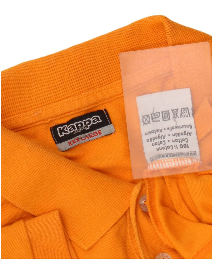 Kappa Herren Poloshirt 3XL Orange Baumwolle