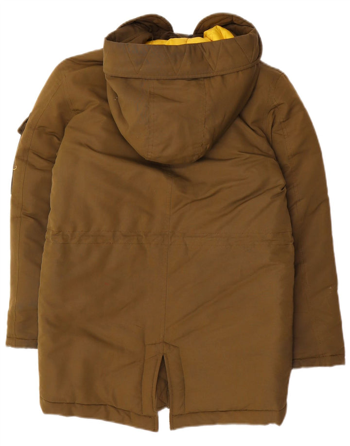 Diesel Jungen-Parka mit Kapuze, 9–10 Jahre, Khaki, Polyester