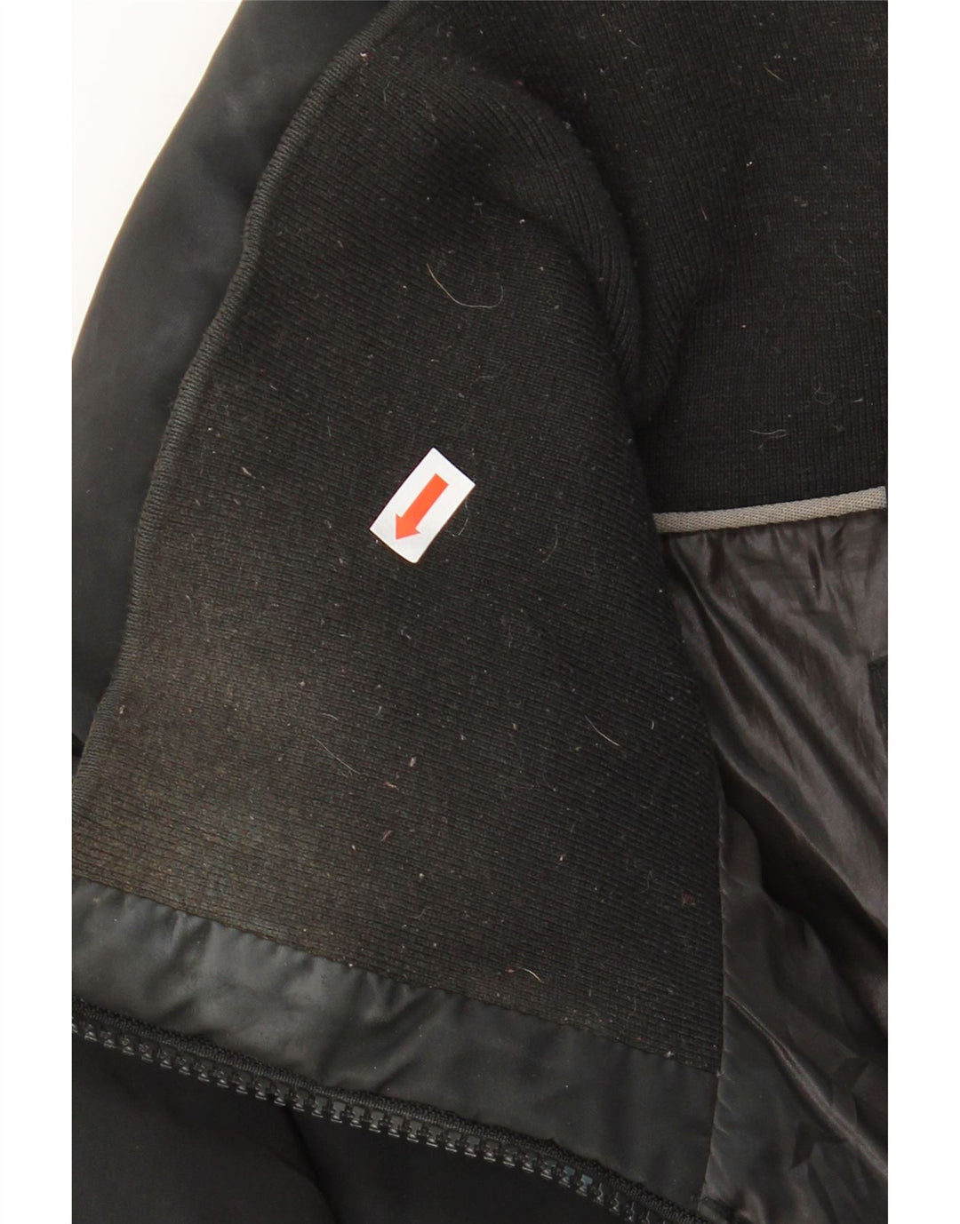 ELLESSE Womens Padded Jacket UK 14 Medium Black Polyester Vintage Ellesse and Second-Hand Ellesse from Messina Hembry 