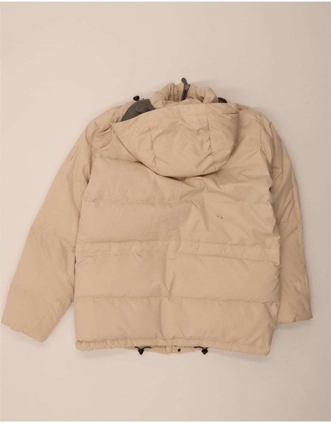 MURPHY & NYE Mens Hooded Padded Jacket UK 40 Large Beige Polyester