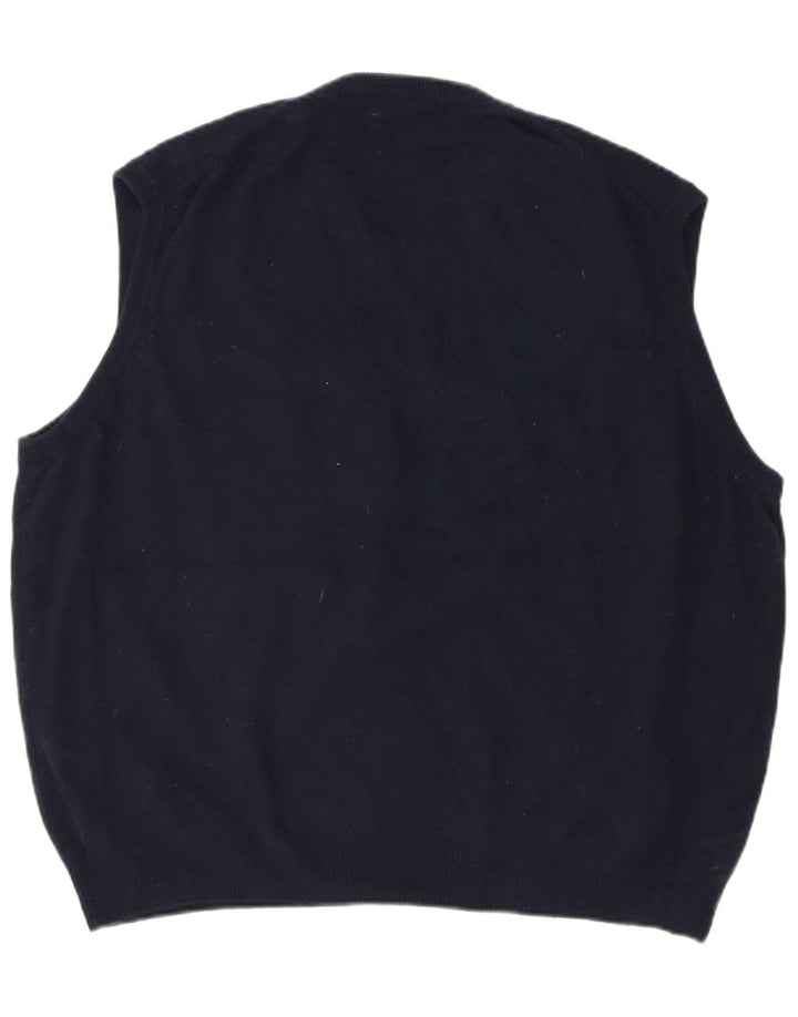 Marks & Spencer Herren Weste Tank Top 2XL Marineblau Wolle
