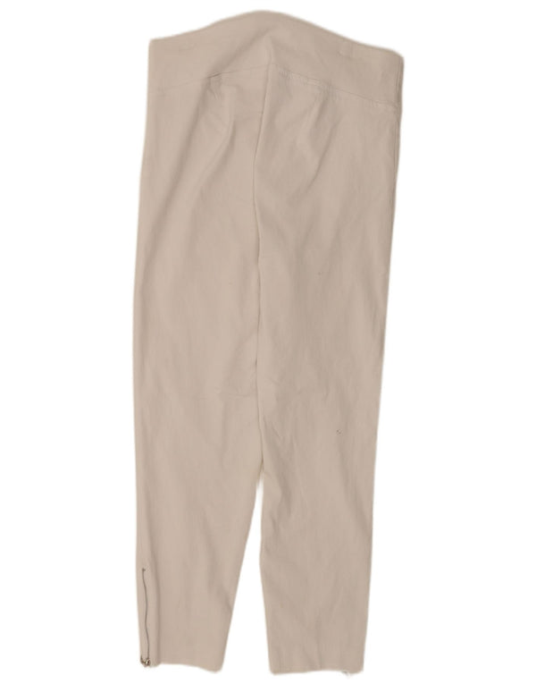 Marks & Spencer Damen Autograph Leggings UK 14 Large W34 Weiße Viskose