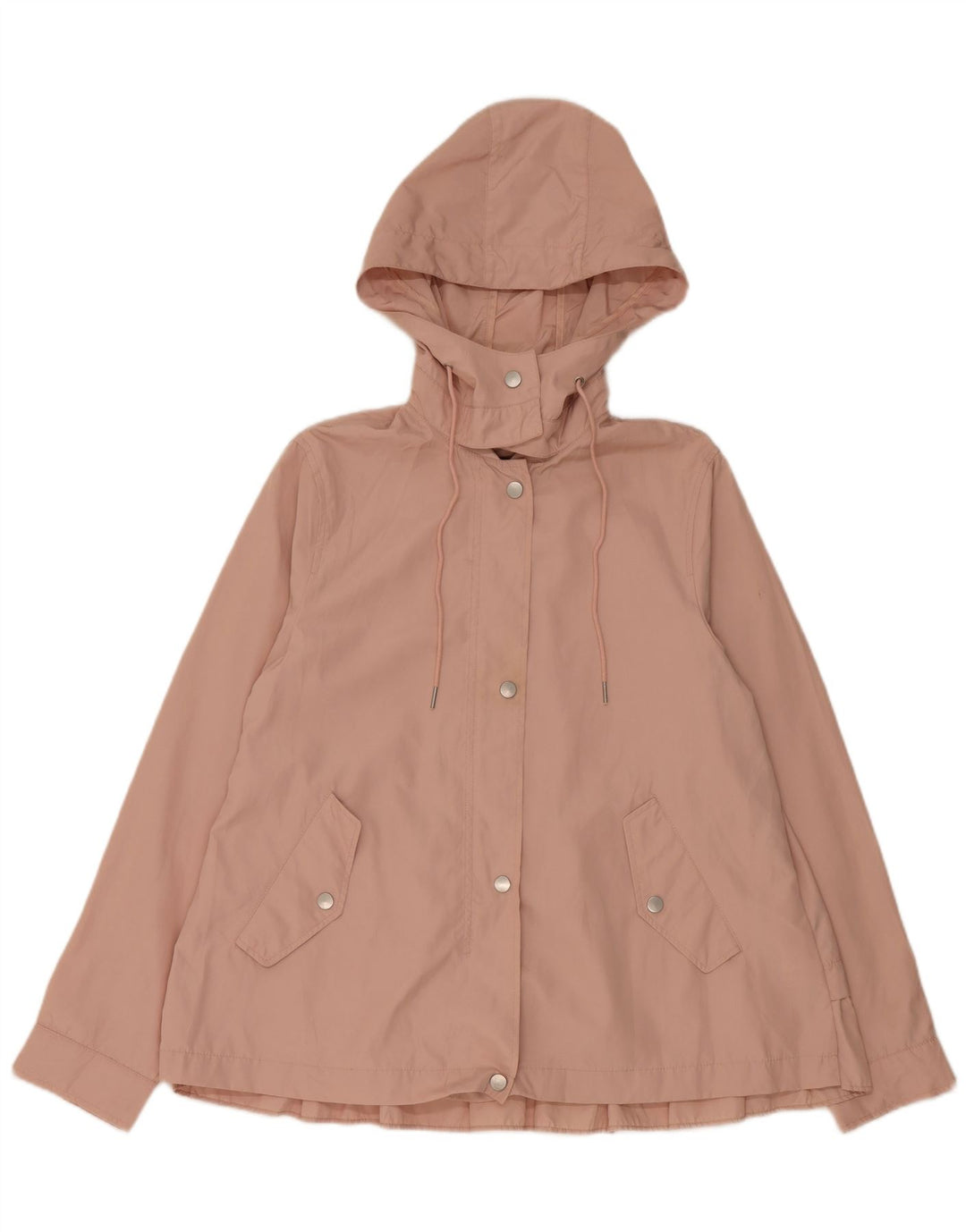 Zara Damen-Regenjacke mit Kapuze, UK 14, mittelrosa, Polyester