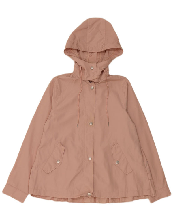 Zara Damen-Regenjacke mit Kapuze, UK 14, mittelrosa, Polyester