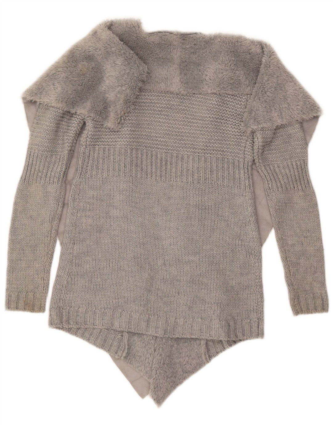 Offener Cardigan für Damen von Oasis, Gr. 10, Small, Grau, Acryl
