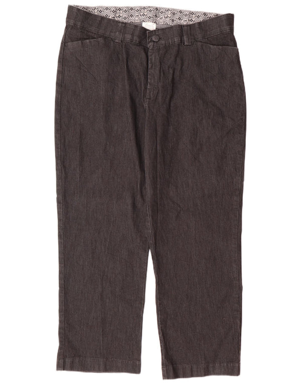 LEE Damen Petite Straight Casual Hose US 20 3XL W40 L28 Graue Baumwolle