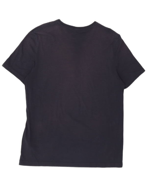 Hugo Boss Herren T-Shirt Top XL Marineblau Baumwolle