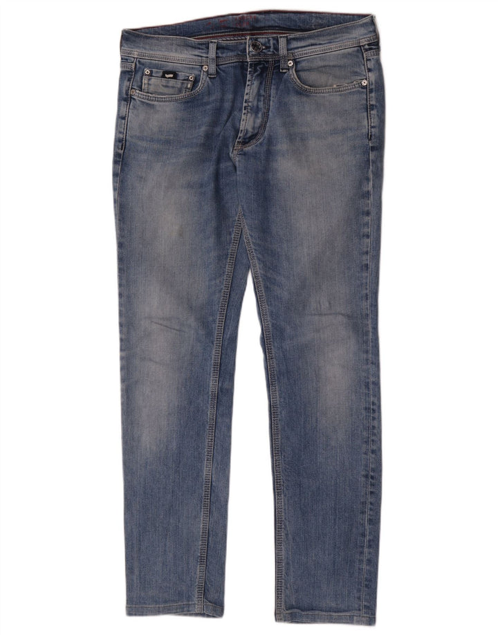 Gas Herren Anders Slim Jeans W33 L30 Blaue Baumwolle