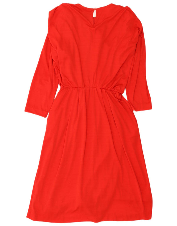 Exklusives übergroßes Langarm-Maxikleid für Damen, EU 36, klein, Rot