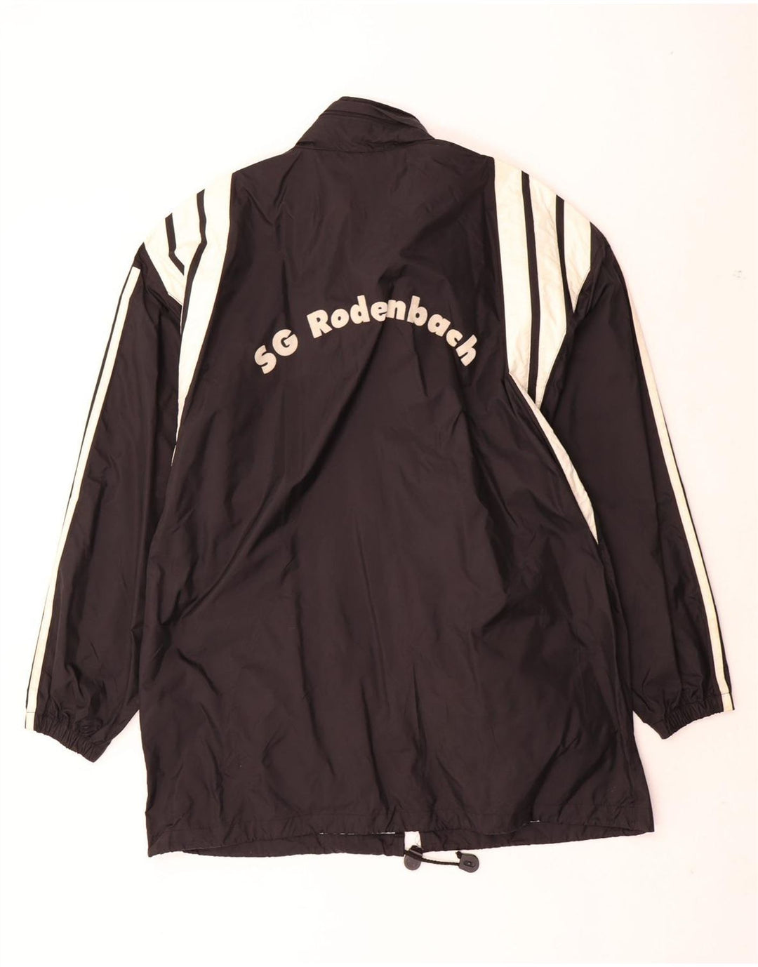 Adidas Herren Regenjacke UK 40/42 Medium Schwarz Colourblock Nylon