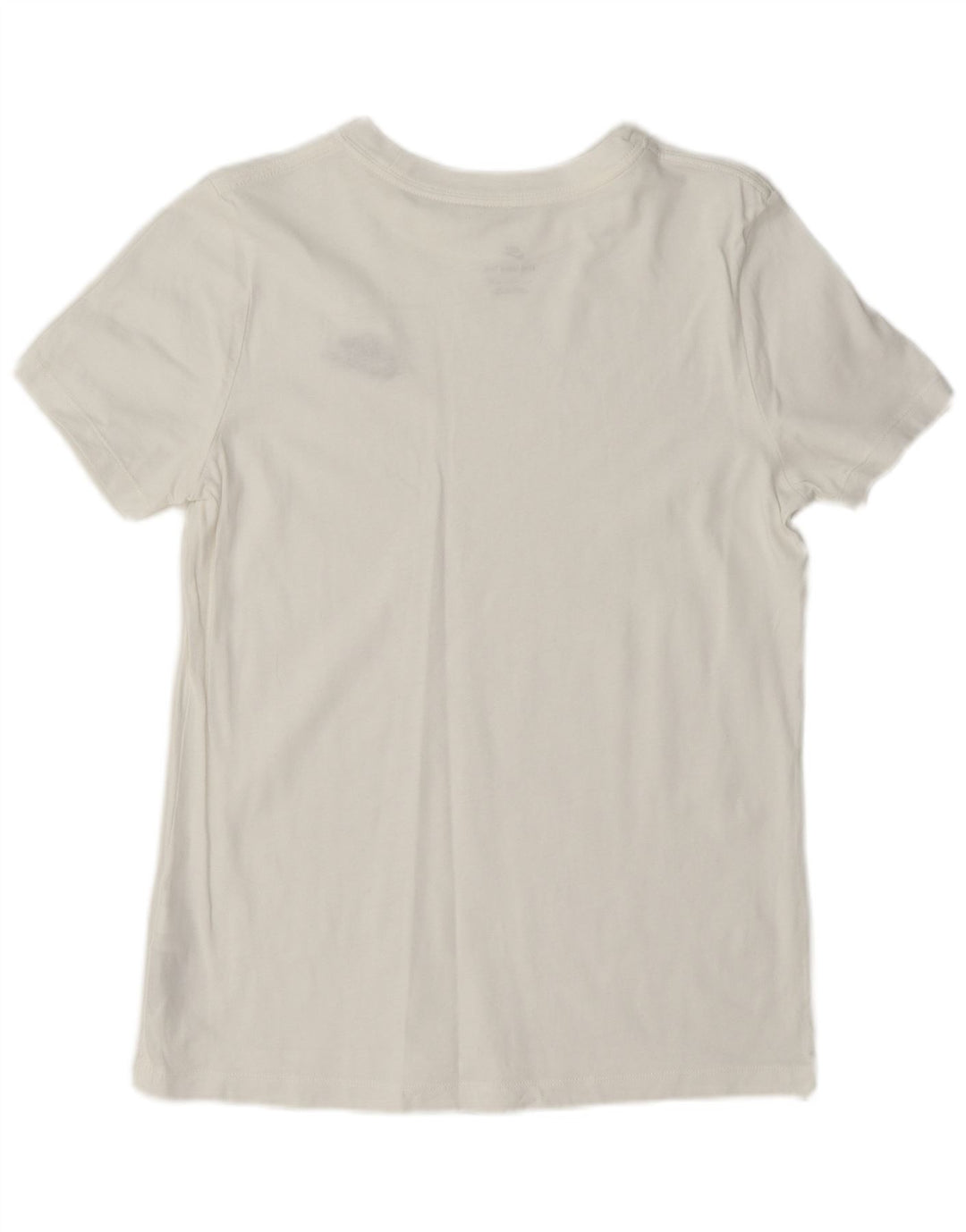 Nike Damen T-Shirt Top UK 10 Small Weiße Baumwolle
