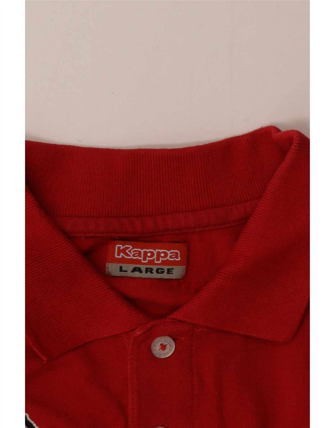 Kappa Herren Poloshirt Large Rot