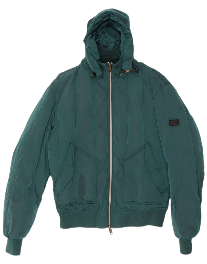 Armani Exchange Damen-Kapuzen-Übergröße, gepolsterte Jacke, Gr. 10, klein, grün