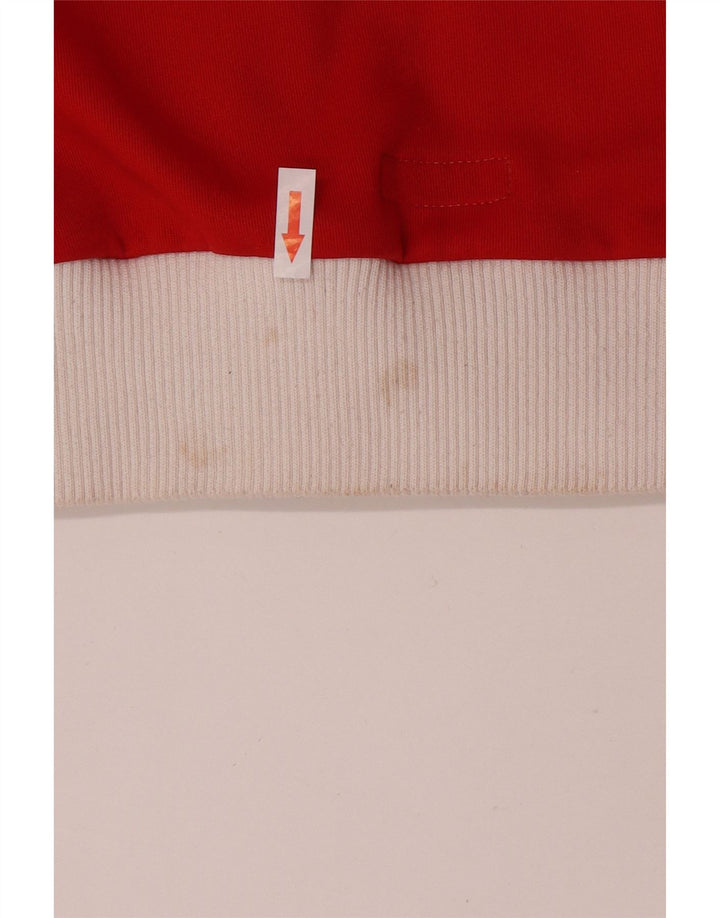 Puma Damen Retro-Trainingsanzug-Top-Jacke, UK 14, Mittelrot, Farbblock