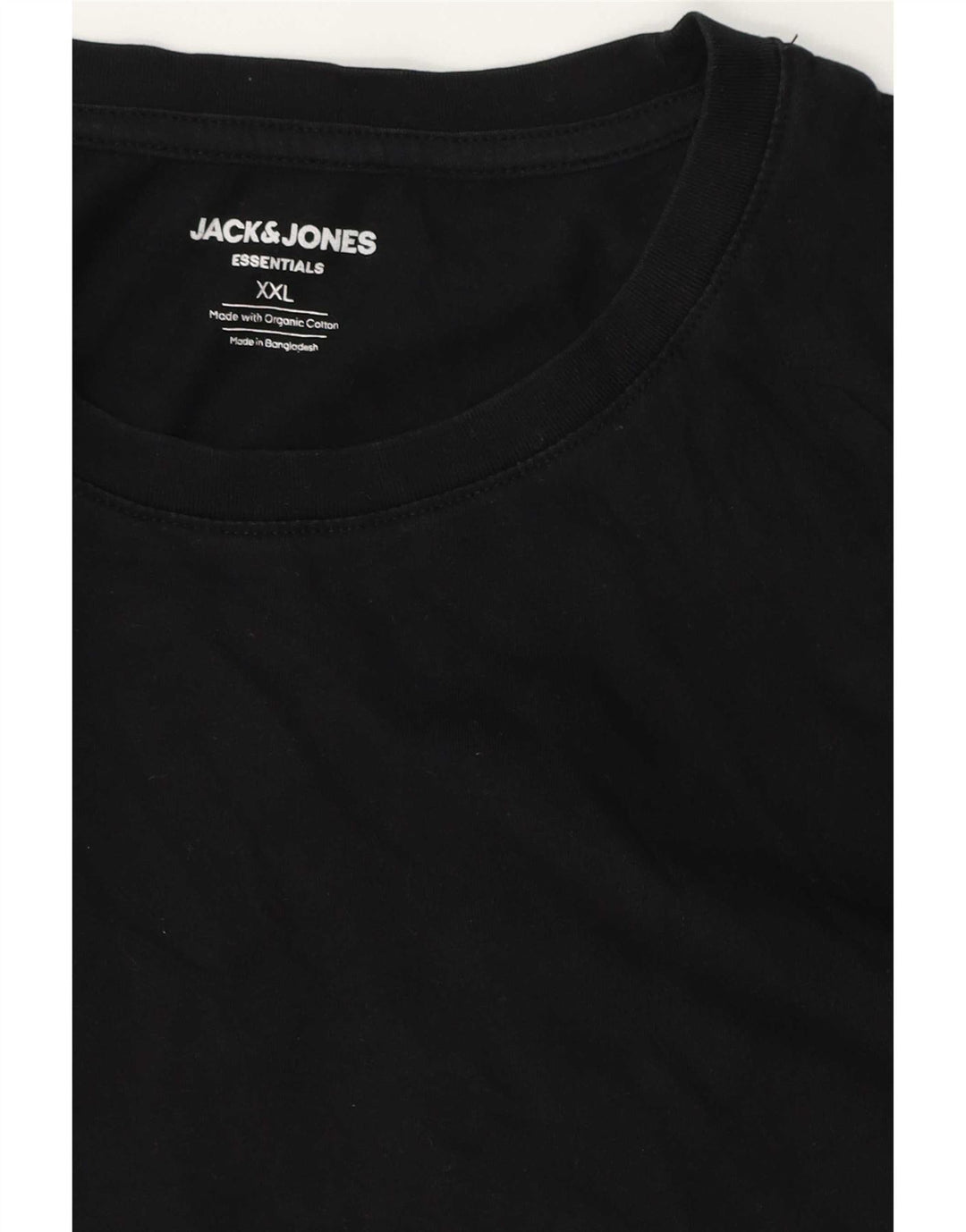 Jack & Jones Herren T-Shirt Top 2XL Schwarz Baumwolle