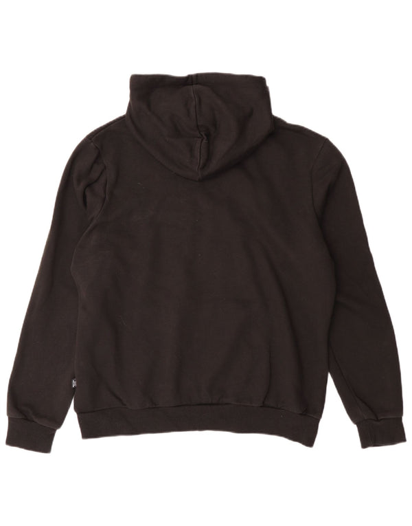 PUMA Damen Graphic Hoodie Pullover UK 16 Large Schwarz Baumwolle