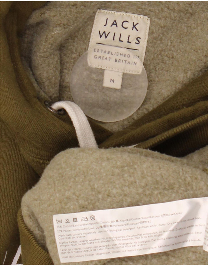 Jack Wills Herren-Kapuzenpullover mit Grafik, mittelgrüne Baumwolle