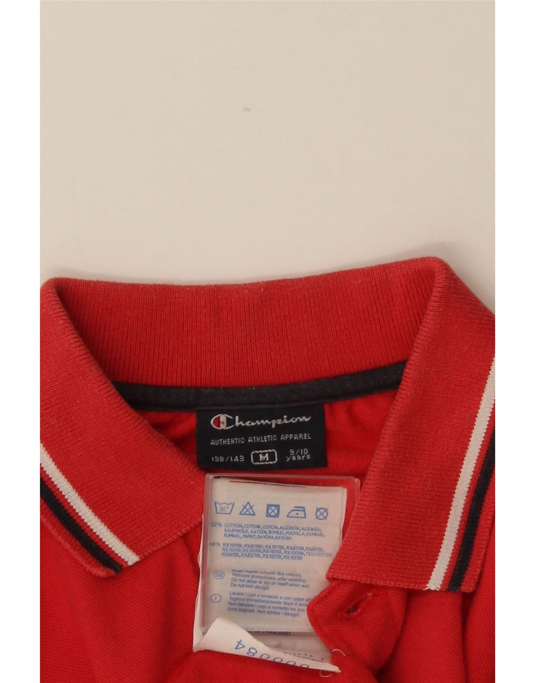 CHAMPION Poloshirt für Jungen, 9–10 Jahre, mittelrote Baumwolle