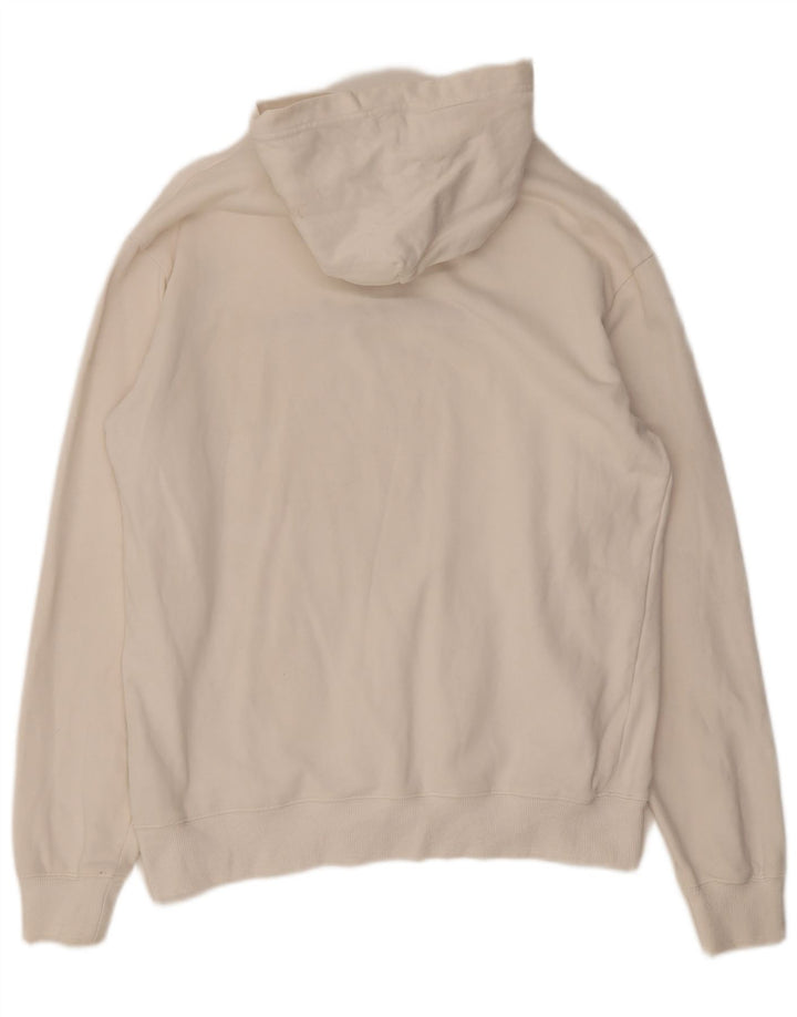 Champion Herren-Kapuzenpullover mit Grafik, Größe L, Weiß