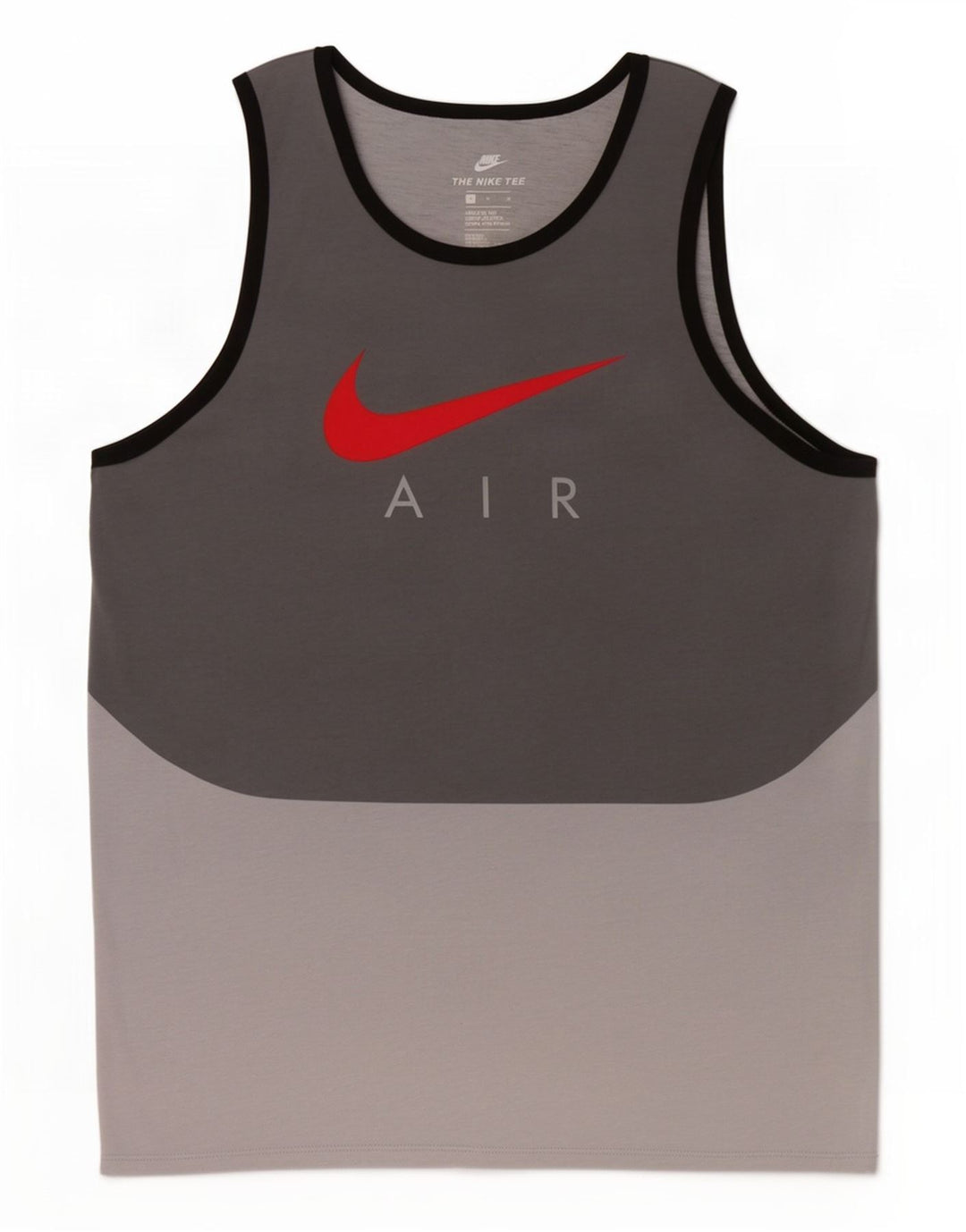 Nike Herren Athletic Cut Grafik-Trägershirt Mittelgraues Farbblock-Polyester