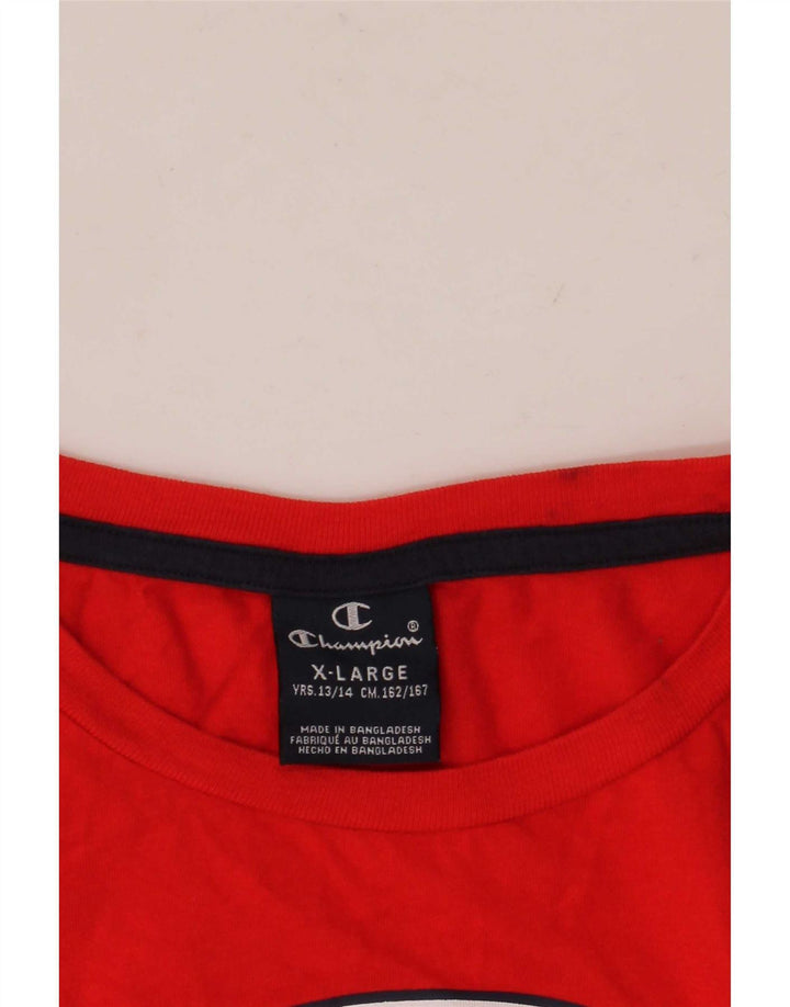 Champion Jungen-Top mit Grafik, 13–14 Jahre, XL, Rot