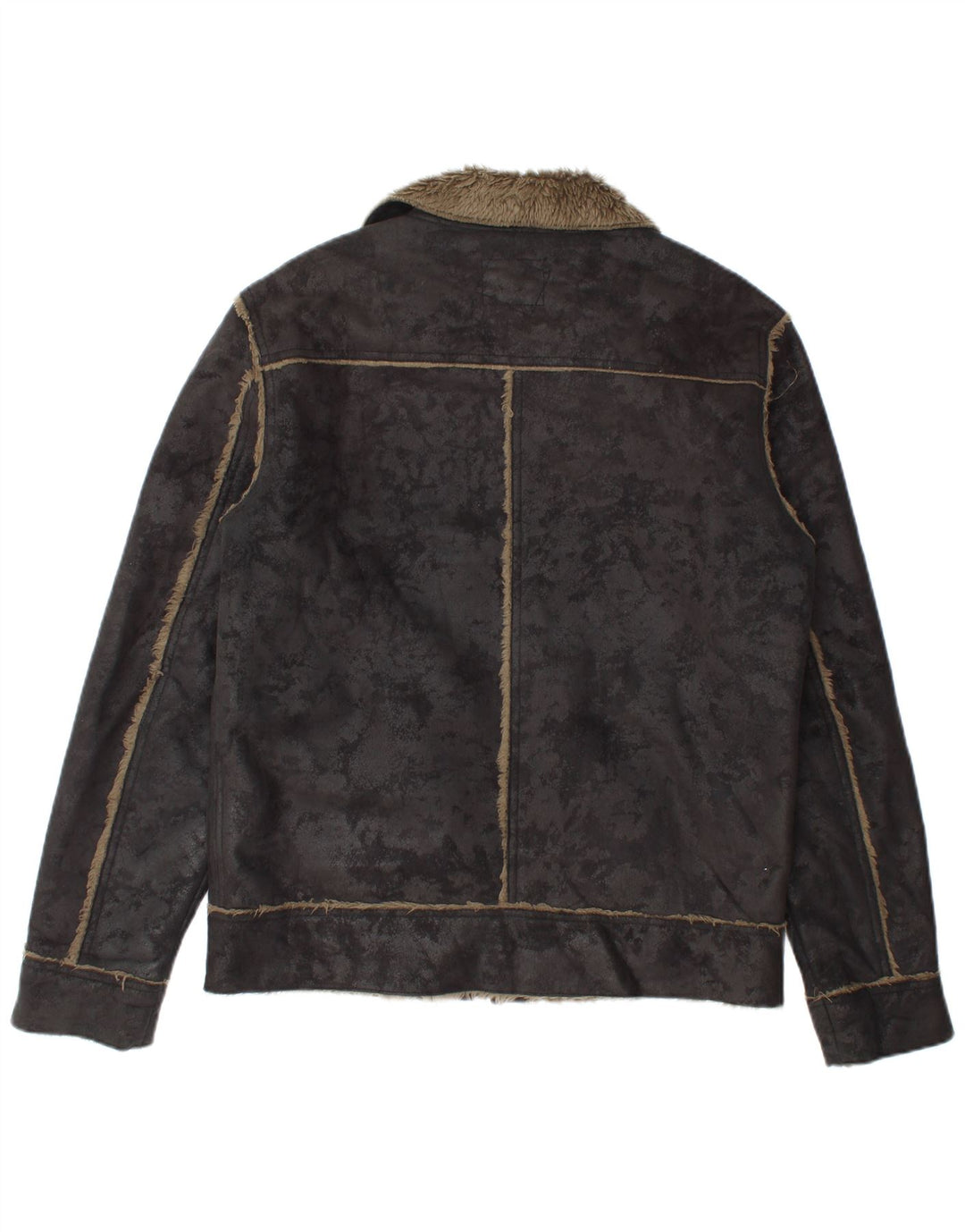 Rip Curl Herren Zip Sherpa Jacke UK 36 Small Black Tie Dye Polyester
