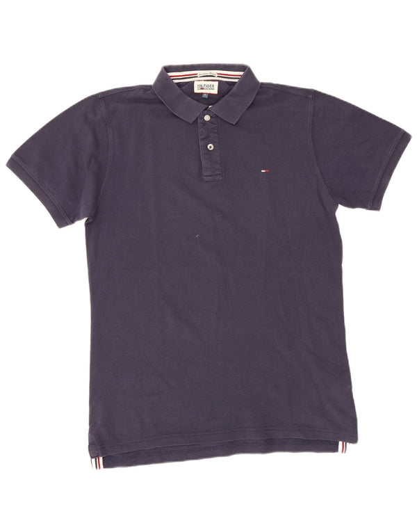 Tommy Hilfiger Herren-Poloshirt, große marineblaue Baumwolle