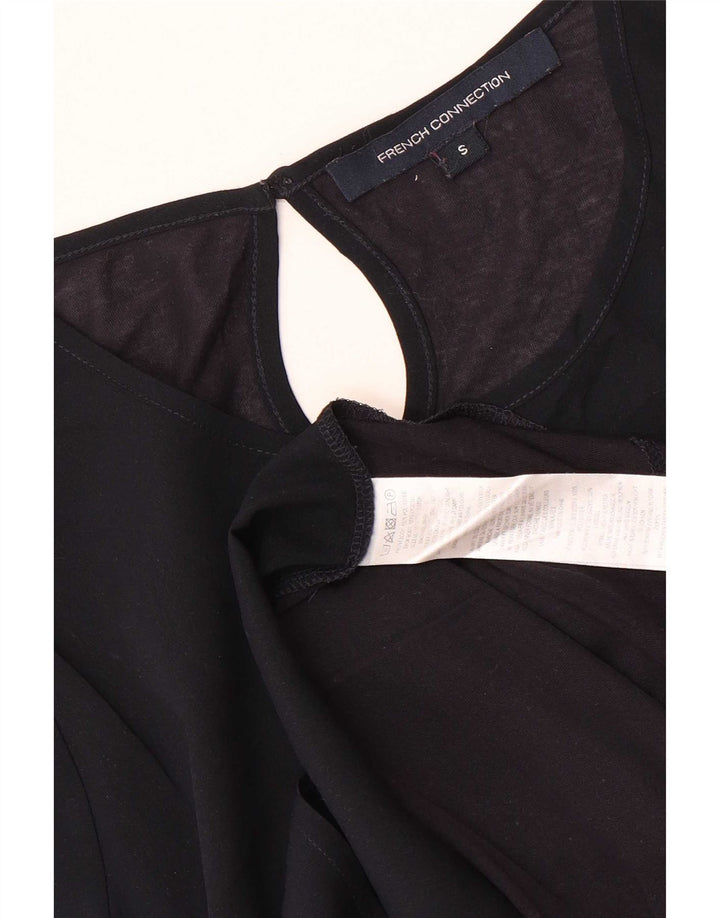 French Connection Damen-Blusenoberteil, UK 10, Größe S, Marineblau, Polyester