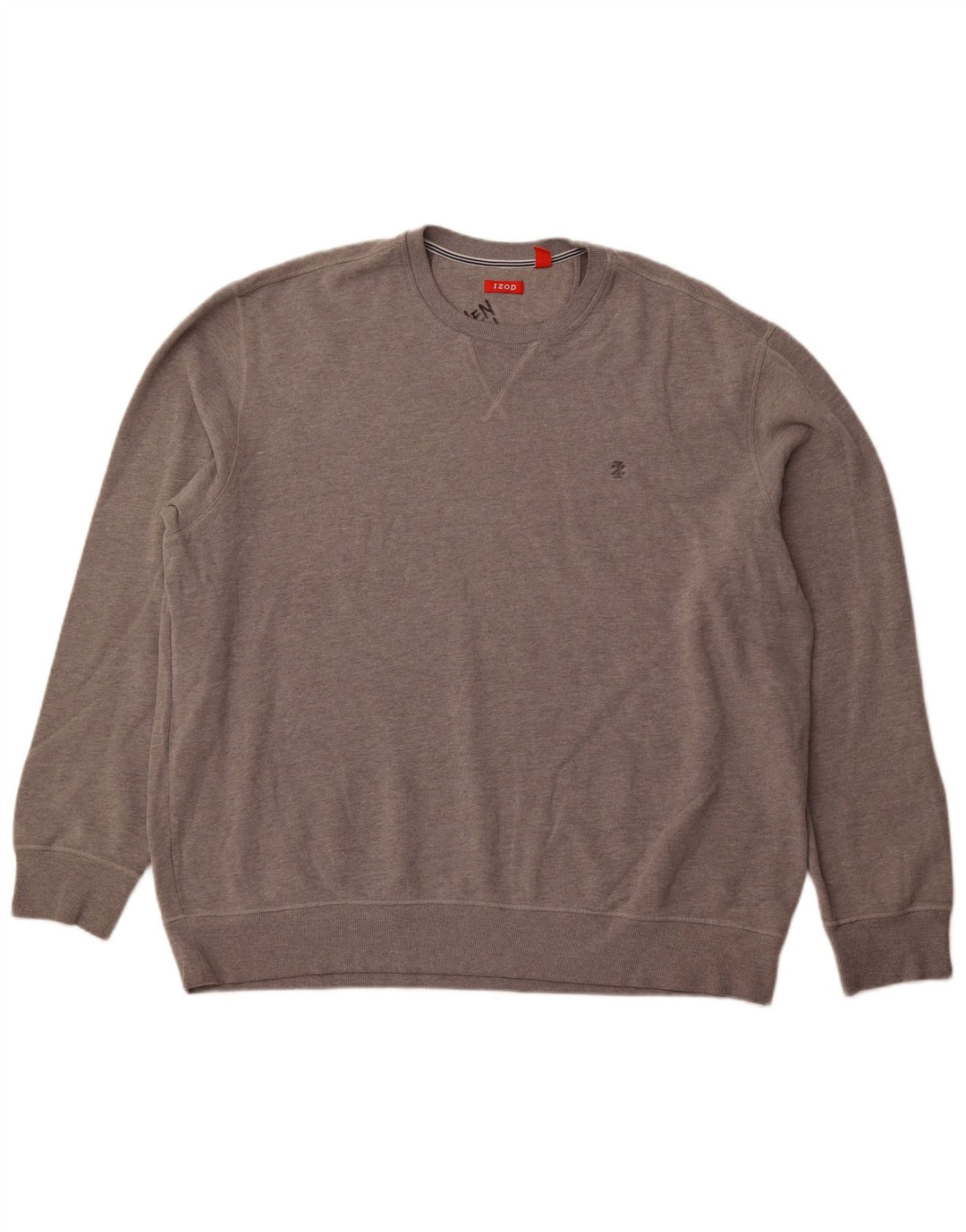 Izod Herren Sweatshirt Pullover 2XL Grau Baumwolle