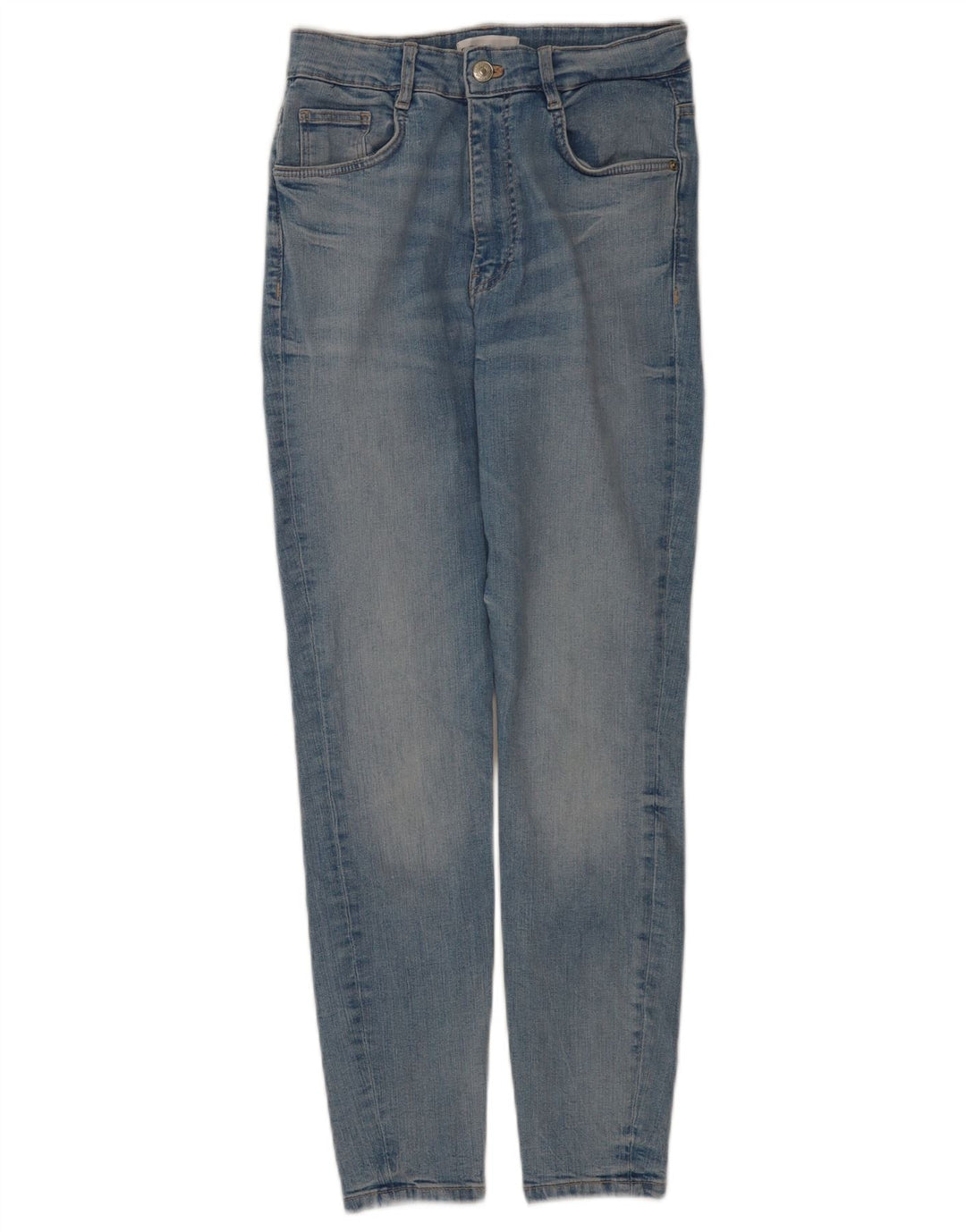 Zara Damen Slim Jeans EU 38 Small W28 L28 Blaue Baumwolle