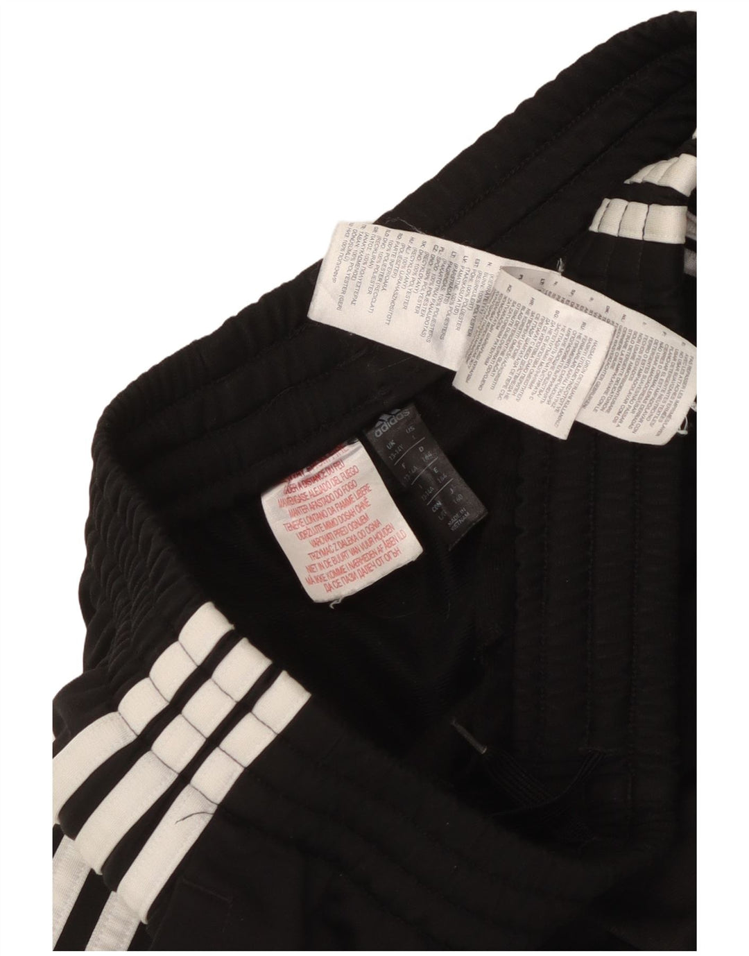 Adidas Trainingshose für Jungen, 13–14 Jahre, schwarzes Polyester