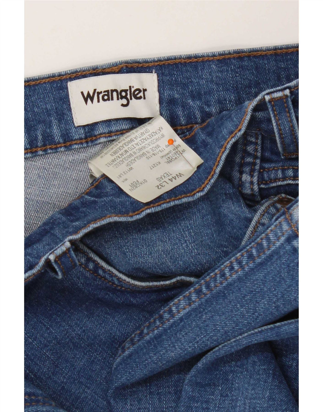 Wrangler Herren Texas Straight Jeans W44 L32 Blaue Baumwolle