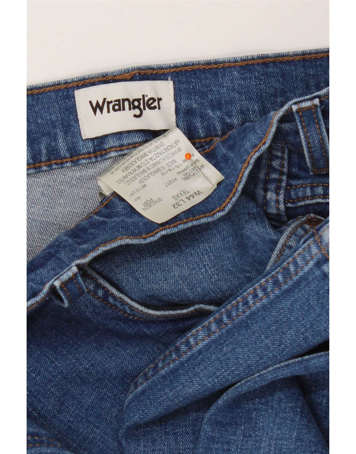 Wrangler Herren Texas Straight Jeans W44 L32 Blaue Baumwolle