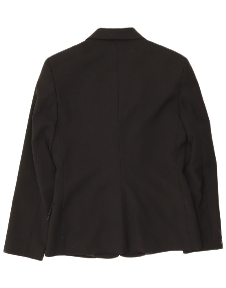 Benetton Damen-Blazerjacke mit 3 Knöpfen, IT 42, mittelschwarz, Polyester