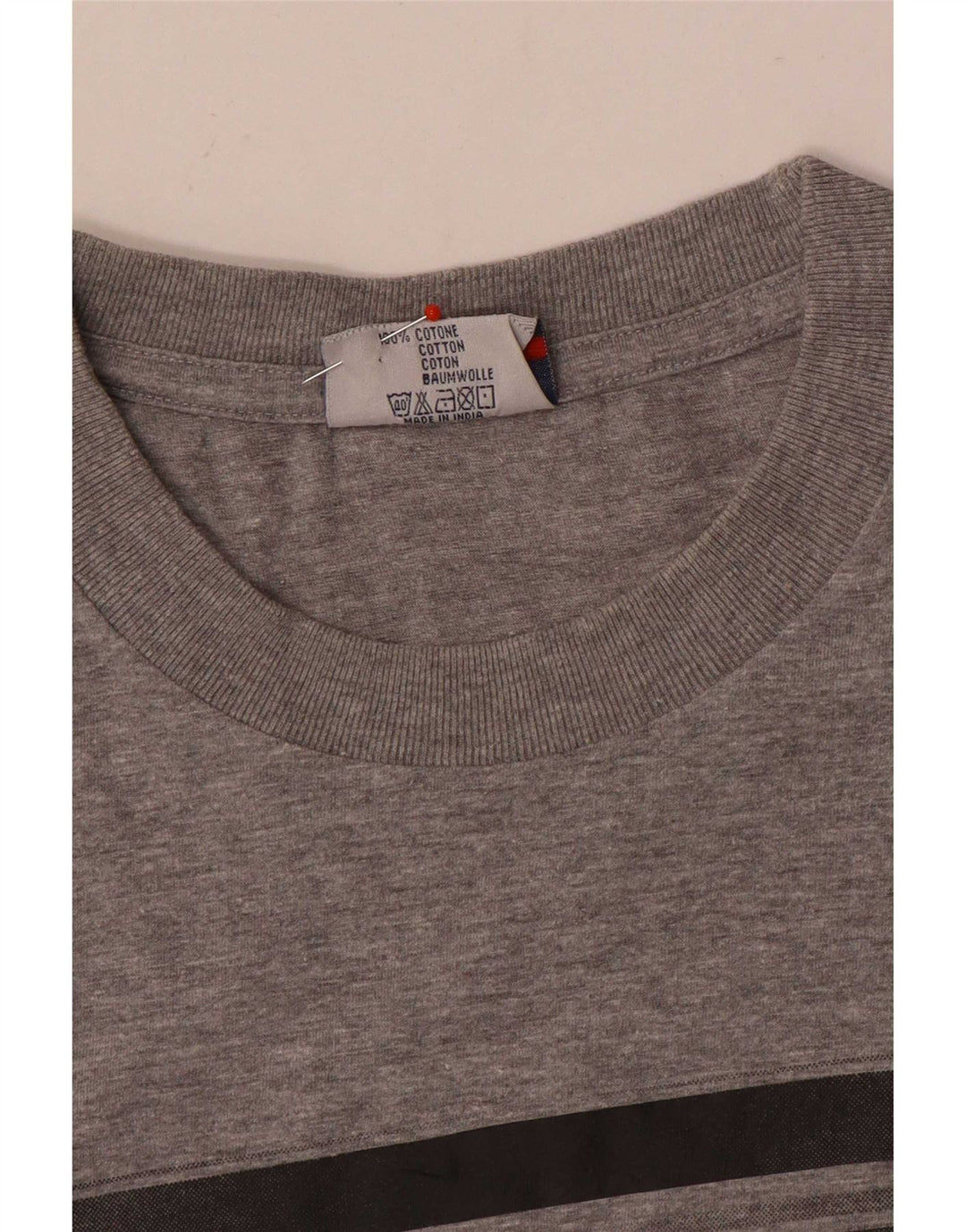 Fila Herren T-Shirt Top Large Grau Baumwolle