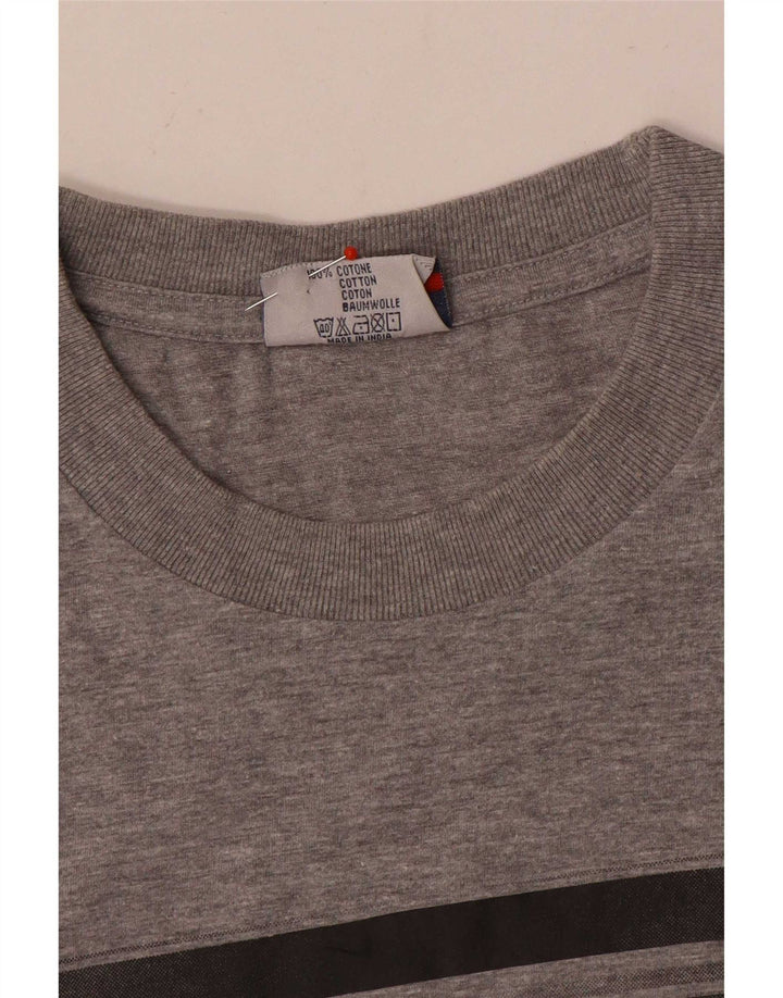 Fila Herren T-Shirt Top Large Grau Baumwolle