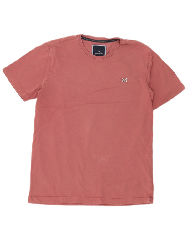Crew Clothing Herren-T-Shirt aus mittelrosa Baumwolle